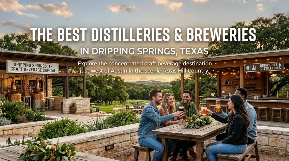 Best Distilleries and Breweries in Dripping Springs