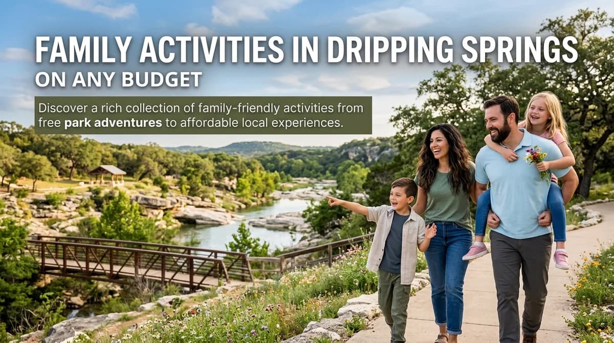 Family Activities in Dripping Springs on Any Budget