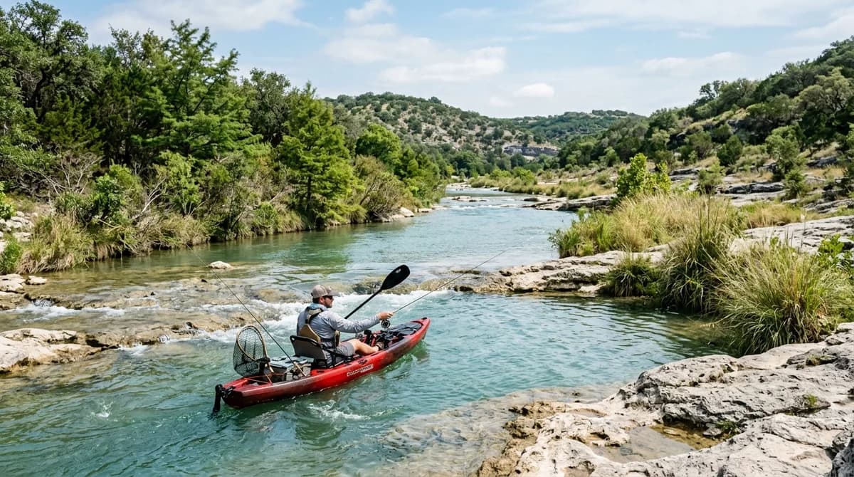 Fishing and Kayaking the Pedernales River